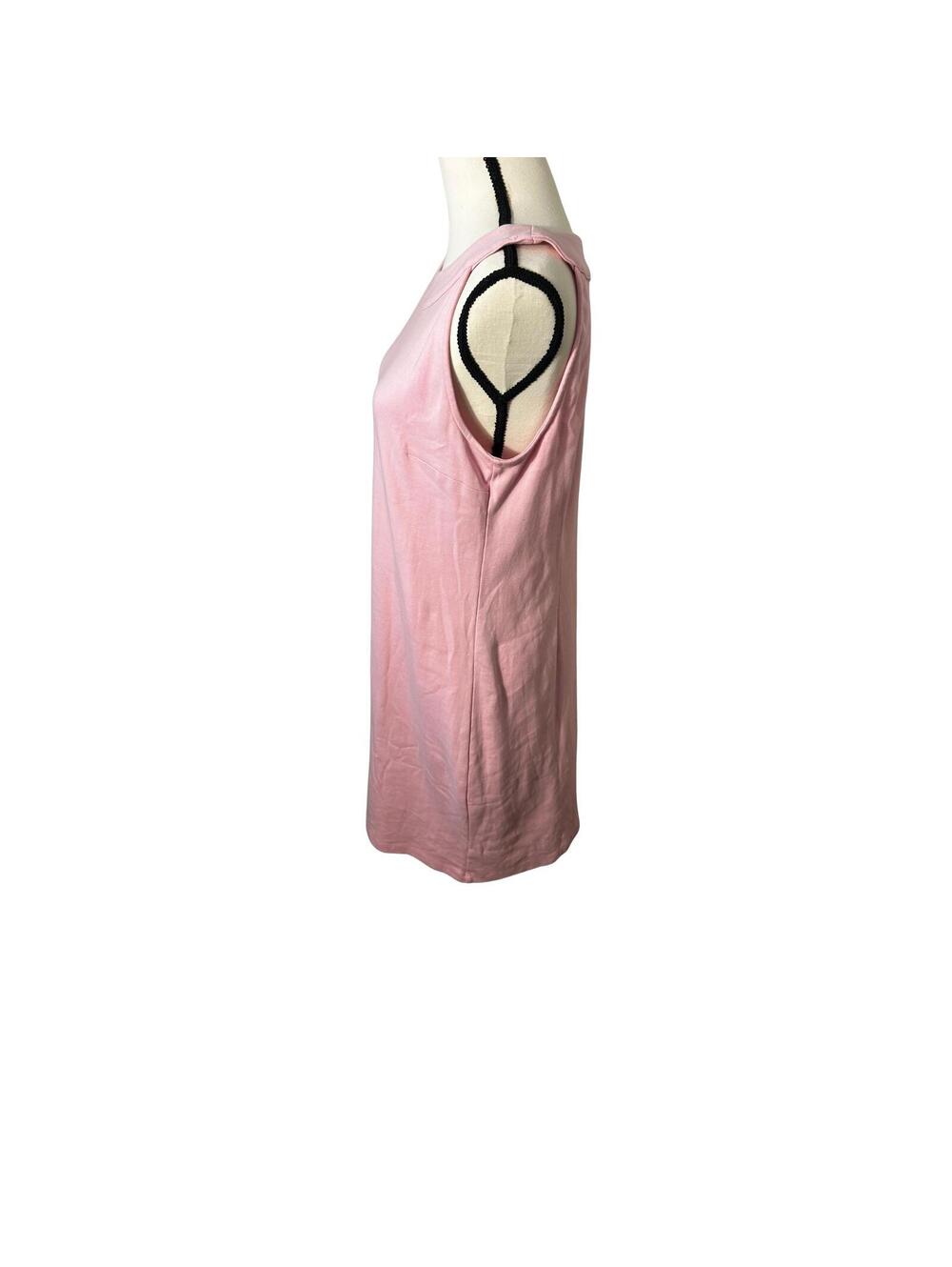 Talbots Pink 100% Cotton Sleeveless Shift Dress Size L - Picture 2 of 7